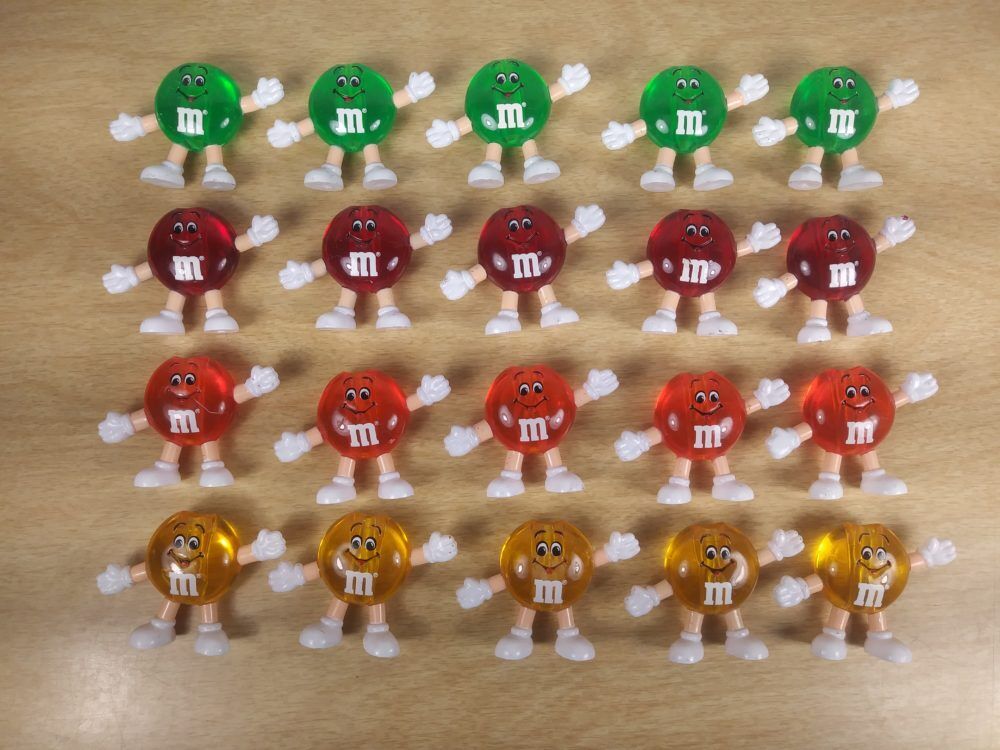 10 M&M's Vintage 1990s Christmas Happy Lights Halloween Orange Covers Toppers